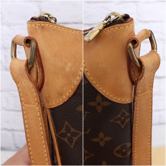 Louis Vuitton Odeon PM Monogram Crossbody Canvas Handbag Messenger Brown A3473 - Picture 9 of 12